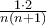 \frac {1\cdot 2}{n(n+1)} \frac {1\cdot 2}{n(n+1)}