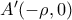 A'(-\rho , 0)