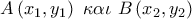 A\left( {{x_1},{y_1}} \right)\,\,\kappa \alpha \iota \,\,B\left( {{x_2},{y_2}} \right)
