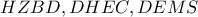 HZBD,DHEC,DEMS