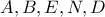 A,B,E,N,D