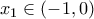 x_1\in(-1,0)