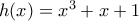 h(x)=x^3+x+1