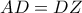 AD=DZ