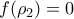 f(\rho_2)=0