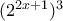 (2^{2x+1})^3