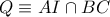 Q \equiv AI \cap BC