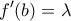\displaystyle {f}'(b)={{\lambda }_{\Alpha \Beta }}