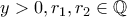 y>0, r_1,r_2 \in \mathbb{Q}