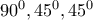 90^0,45^0,45^0