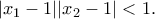\displaystyle{|x_1-1||x_2-1|<1.}