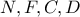N,F,C,D