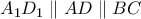 A_1D_1\parallel AD\parallel BC