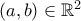 (a,b)\in  \Bbb{R}^2