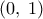 \displaystyle \left( {0,\;1} \right)