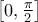 \left[ 0,\frac{\pi }{2}\right]