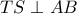 TS \perp  AB