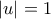 |u|=1