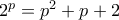 2^p=p^2+p+2