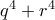 q^4+r^4