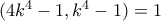 (4k^4-1,k^4-1)=1