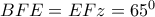 BFE=EFz={{65}^{0}}