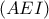 \displaystyle{ (AEI) }