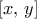 [{x,\,y}]
