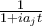 \frac{1}{1+ia_j t}
