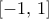 [-1,\,1]