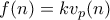 f(n) = kv_p(n)