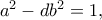 a^2-db^2=1,