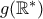 g(\mathbb R^{*})