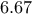 6.67
