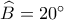 \widehat B = {20^ \circ }