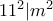 11^2|m^2