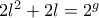 2l^2+2l=2^g