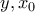  y , x_{0}