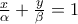 \frac{x}{\alpha} + \frac{y}{\beta} =1