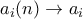 a_{i}(n)\rightarrow a_i a_{i}(n)\rightarrow a_i