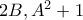 2B, A^2+1