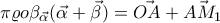 \pi \varrho o\beta_{\vec{\alpha }}(\vec{\alpha } +\vec{\beta })=\vec{OA}+\vec{AM_1}