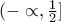 (-\propto ,\frac{1}{2}]