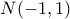 \displaystyle N(-1,1) \displaystyle N(-1,1)
