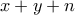x+y+n