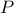  P  