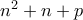 n^{2}+n+p