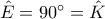 \hat{E}=90^{\circ} =\hat{K}