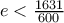 e < \frac{1631}{600}