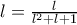 l=\frac{l}{l^2+l+1}